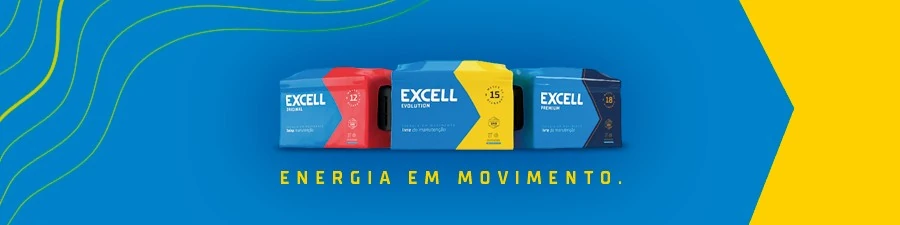 Baterias Excell, energia em movimento